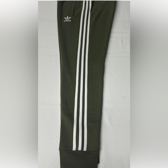 ADIDAS 3 Stripe Fleece Jogger Pants Adicolor Size S Mens Indigo Navy IM9319 NWT - Picture 3 of 13